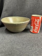 Art Pottery 7” Diameter Round Bowl Vase Pot Planter  Vintage 3.5” Tall S... - $19.80