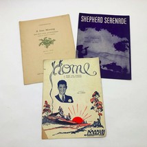 Set of 3 Music Sheets A June Morning, Shepherd Serenade, Home 1902-- 1941 - $9.90