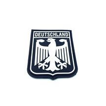 Deutschland Royal Coat Of Arms Imperial Eagle Black Germany Flag PVC Patch  - $26.00