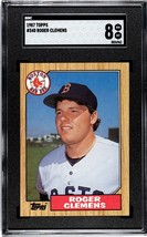 1987 Topps Roger Clemens* MLB Boston Red Sox Baseball - Card Number 340 - SGC 8* - £18.26 GBP