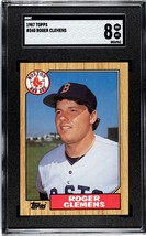 1987 Topps Roger Clemens* MLB Boston Red Sox Baseball - Card Number 340 - SGC 8* - £13.30 GBP