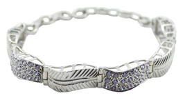 splendiferous Amethyst 925 Sterling Silver Purple Bracelet Natural jewel... - $60.38