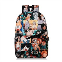 Hot Anime Demon Backpack Waterproof Student School Bags boys girls bookbag Cospl - £27.32 GBP