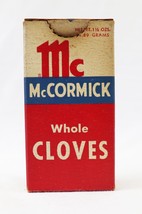 VINTAGE Antique McCormick Ground Cloves 1 1/8 oz Box - £15.78 GBP