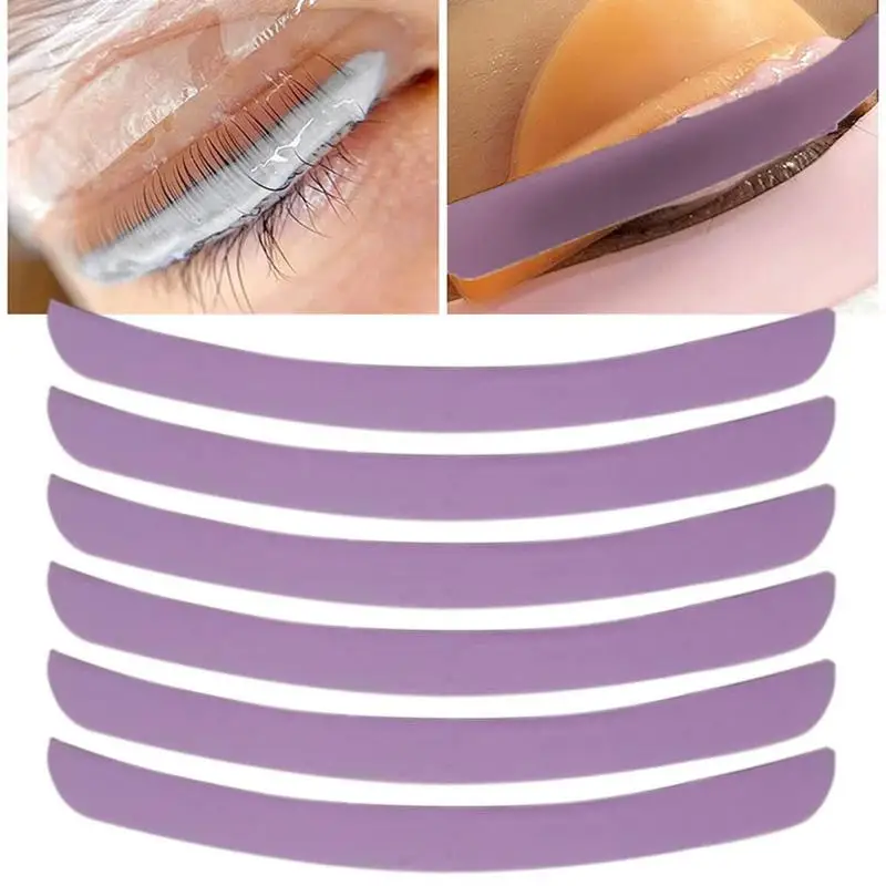 3 Pair Silicone Lash Lift Ribbon Reusable Stripe Lamination Soft Cover Eyelash P - £19.25 GBP