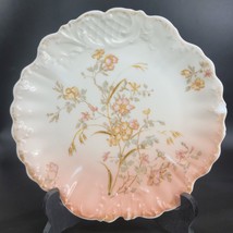 M. Redon Limoges Plate  9&quot; Antique 1882-1896  Porcelain Pink Gold Decor ... - £10.87 GBP