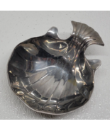 Vintage RWP Armetale Wilton Co. Metal Clamshell Seashell Fish Shaped Dish - £12.01 GBP