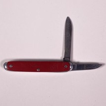 Colonial Prov USA Red 2 Blade Executive Pocket Knife Vtg - $9.89