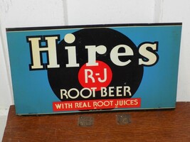 Vintage Hires R-J Root Beer Tin Sign - $153.45