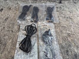 5 x 6' AUX AUXILIARY Extension Cable 3.5mm Voice Headset Male to Female New - $7.99