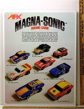 1983 Aurora Afx Ho Slot Car Art Work Mans Room MAGNA-SONIC Framed Advertising A+ - £79.94 GBP