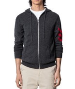 Zadig &amp; Voltaire Men&#39;s Clash Arrow Cashmere Cardigan Sweater Zip Up Hood... - €243,89 EUR
