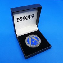 Mass Effect Trilogy First Contact War Challenge Coin 1 N7 Shepard Figure Statue - £38.58 GBP