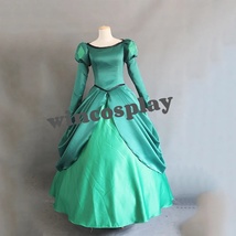 The Little Mermaid Ariel Cosplay Costume Ariel Green dress costume Women... - £75.66 GBP