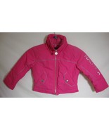 NAUTICA Puffer Coat Fleece Lined Girls Pink Zip Up Snow Winter Ski SZ XS  - $44.58