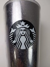 Starbucks Silver **Cup Only- NO LID ** With Black Mermaid Logo 16 oz. - £7.49 GBP