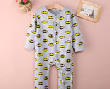 NEW Baby Boys Batman Gray Long Sleeve Romper Jumpsuit Outfit 0-6 Months - $10.99