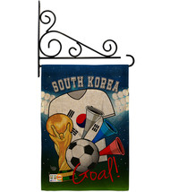 World Cup South Korea Soccer Burlap - Impressions Decorative Metal Fansy Wall Br - £27.32 GBP