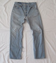 Vintage Levis 501xx Destroyed USA Mens Size Tag 36x34 Actual 33x30 Butto... - £78.57 GBP