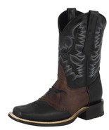 Mens Cowboy Boots Western Dress Bull Design Genuine Leather Square Toe B... - $99.99