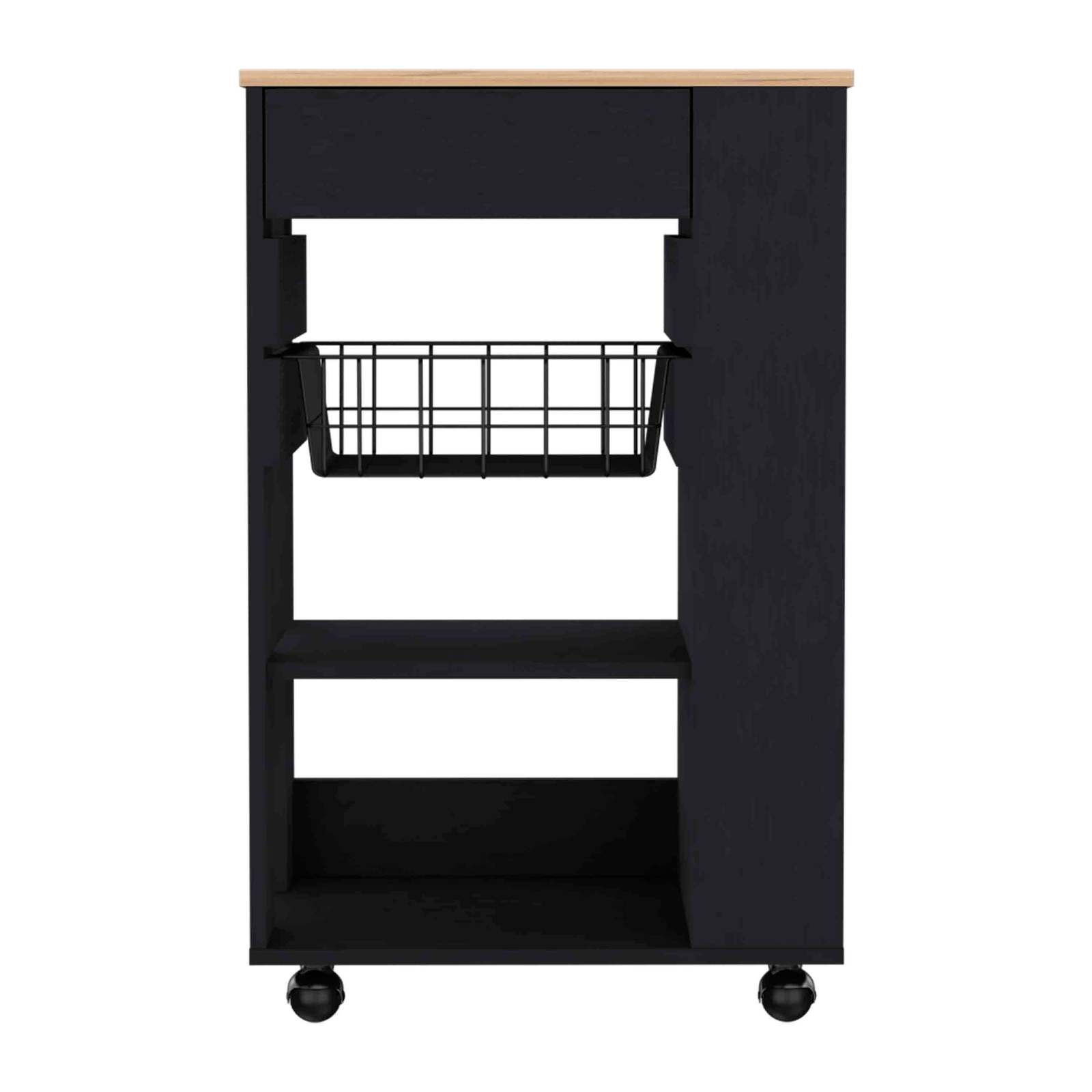 Blossom Kitchen Cart: 1 Drawer, 2 Shelves, 4 Casters Item image 4