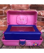VTG Caboodles Make Up Carrying Case #2620 2-Tiered Mirrored Marbled Pink... - £39.06 GBP