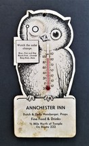 vintage ANNCHESTER INN lancaster pa THERMOMETER ad Dutch Dolly HUNSBERGER - £37.00 GBP