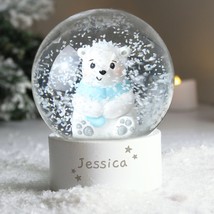 Personalised Polar Bear Any Name Snow Globe - Christmas Globe - Christma... - $14.99