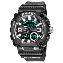 Smael Double Display Digital Watch Male Student Multi-Function Anti-Lumi... - £33.60 GBP
