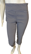 Dalia Black and White Diamond Print Stretch Cropped Pants Size 12 - €10,57 EUR