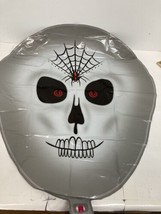 Mylar Halloween Balloon spider web Skull face head Party Decor 20&quot;x18&quot; - £0.74 GBP