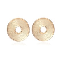 MANILAI Brand Big Round Alloy Indian Stud Earrings For Women Vintage Jewelry Fas - £7.73 GBP