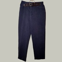 Lee Khaki Womens Pants 12 L Dark Blue Casual Straight Leg - £7.74 GBP