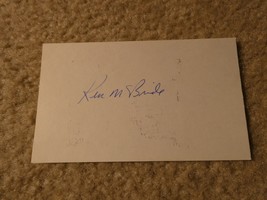 Vintage 1960s MLB Baseball Player Ken McBride Signed 3x5 Index Card - $18.81