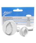 Set Of 3 Sugar Paste Narrow Leaf Cutters White. NIP - $25.42 CAD