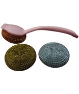 All Pure Pink Three Piece Kitchen Scrubber Set - €2,57 EUR