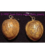 Funky Nutty WALNUTS EARRINGS Squirrel Novelty Holiday Food Charm Costume... - £5.38 GBP