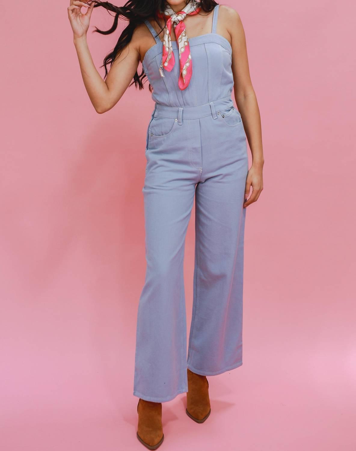 Entro Coastal Cowgirl Denim Jumpsuit Blue - $55.00