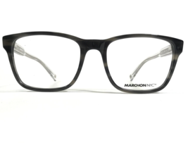 Marchon NYC Eyeglasses Frames M-3005 035 Grey Horn Clear Square 54-18-140 - £21.89 GBP