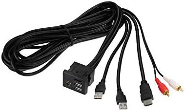 GM Vehicle HDMI and Dual USB Port Extension Cable 6.6 ft