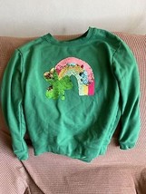 NWOT- Cat&amp;Jack XL 14/16 Green Rainbow/Shamrock Sequin Sweatshirt - $11.95