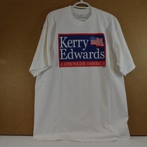 Kerry Edwards A Stronger America Campaign T-Shirt Men&#39;s XL Unite! Windja... - $17.41