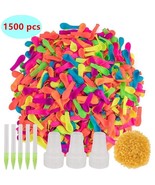 1500 Pcs Water Balloons Assorted Colors With Refill Kits Pool Party Wate... - £11.61 GBP