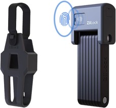Ziilock X - Award Winning Smart Folding Bike Lock,Fingerprint  &amp;, Armour Gray - £86.92 GBP