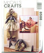 McCalls 8588 Bear Bunny Rabbit Door Draftbusters Faye Wine Pattern UNCUT FF - $19.78