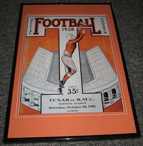 1926 Texas vs SMU Football Framed 10x14 Poster Official Repro - $49.49