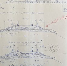 1982 Railroad Bangor Aroostook Blueprint Balkast Roadway Main Line G2 DW... - $543.45 MXN