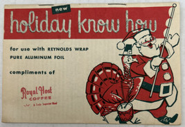 Reynolds’s Metal Company New Holiday Know How Vintage Booklet Pamphlet - £10.24 GBP