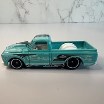 2013 Mattel Chevy C10 Diecast 3&quot; - 1967 Short Blue, White, Black, Vintage - $6.00
