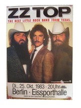 ZZ Top German Tour Poster Z Z Top ZZTop 1983 Concert - $89.99